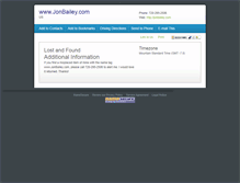 Tablet Screenshot of jonbailey.com